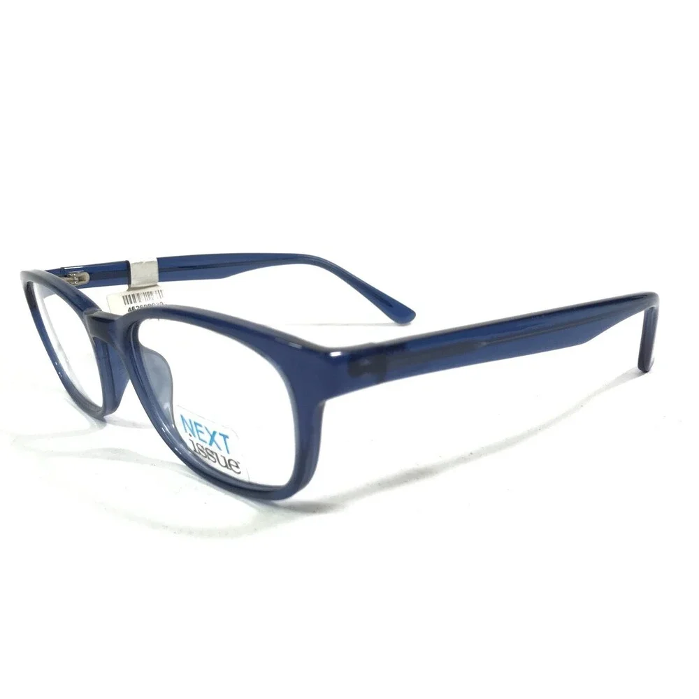 Next Issue AN 187 COL 50 Eyeglasses Frames Clear Blue Square Full Rim 53-17-140